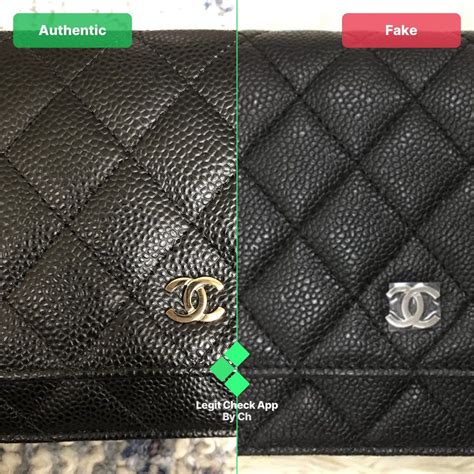 fake chanel woc vs real|authentic chanel wallet on chain.